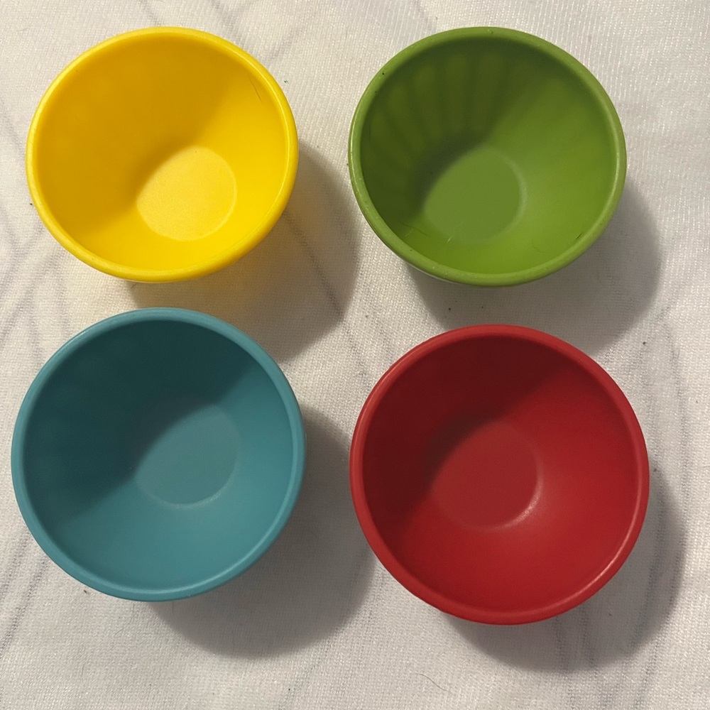 Set of 4 Silicone Prep Bowls